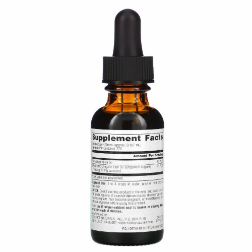 Source Naturals Wellness Oil of Oregano - 1 fl oz (29.57 ml) Perspective: back