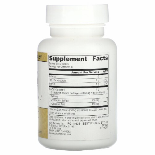 Source Naturals Skin Eternal Hyaluronic Acid 50 mg - 60 Tablets Perspective: back