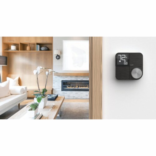 LUX Products KONO Smart WiFi Programmable Black Stainless Digital