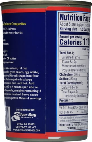 Deming's® Wild Caught Alaskan Pink Salmon Perspective: back