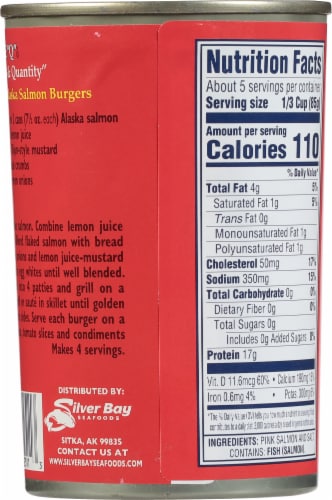 Double "Q"® Wild Caught Alaskan Pink Salmon Perspective: back
