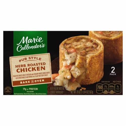 Marie Callender's Pub Style Herb Roasted Chicken Frozen Meal Perspective: back