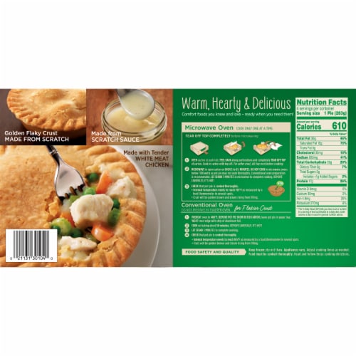 Marie Callender's Chicken Pot Pies Perspective: back