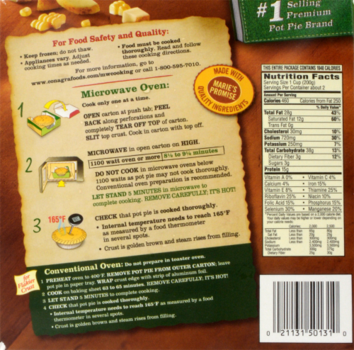 Marie Callender's® Chicken Corn Chowder Pot Pie Perspective: back