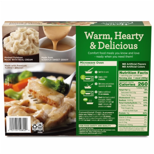 Marie Callender's® Honey Roasted Turkey Breast Frozen Meal Perspective: back