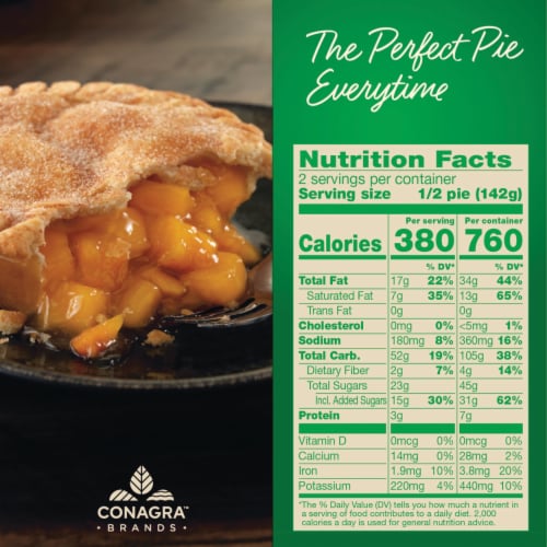 Marie Callender's Peach Pie Perspective: back