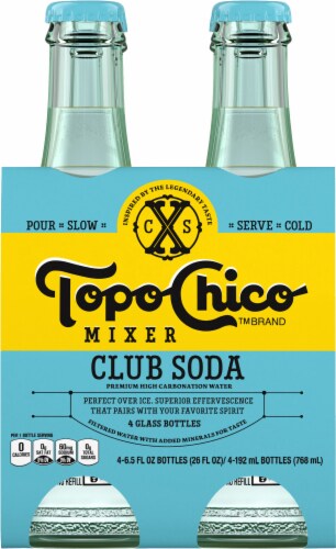 Topo Chico Mixer™ Club Soda Glass Bottles Perspective: back