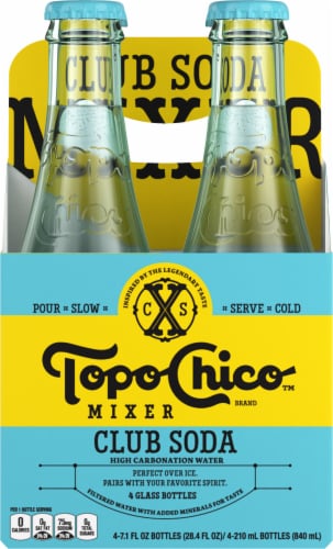 Topo Chico™ Mixer Club Soda Glass Bottles Perspective: back