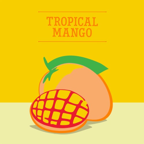 Topo Chico Sabores Tropical Mango Sparkling Water Cans Perspective: back