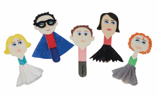 Creativity Street® Craft Sticks Fun Faces Perspective: back