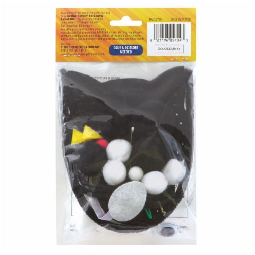 Creativity Street® Felt Sewing Animal Kit - Cat Perspective: back