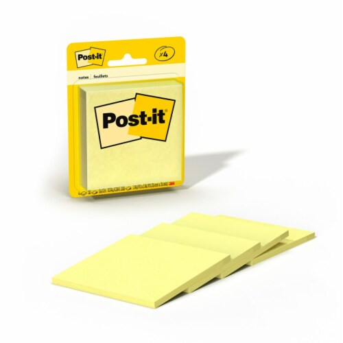 Post-it® Notes - Canary Yellow Perspective: back