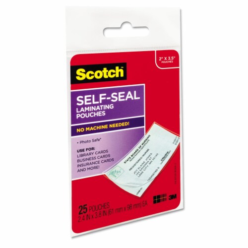 Scotch™ POUCH,LAMINATE,BUS CARD LS851G Perspective: back