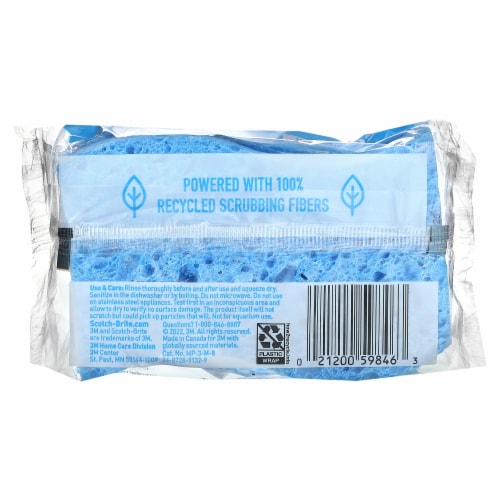 Scotch-Brite® Non-Scratch Scrub Sponge Perspective: back