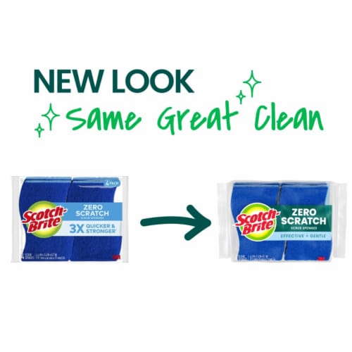 Scotch-Brite® Zero Scratch Scrub Sponge Perspective: back