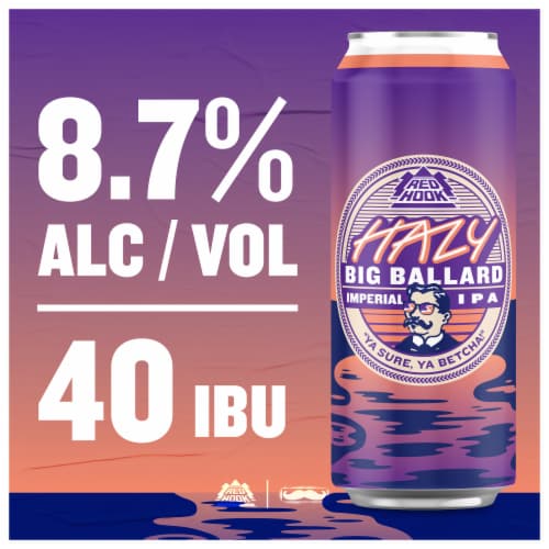 Redhook Hazy Big Ballard Imperial IPA Perspective: back