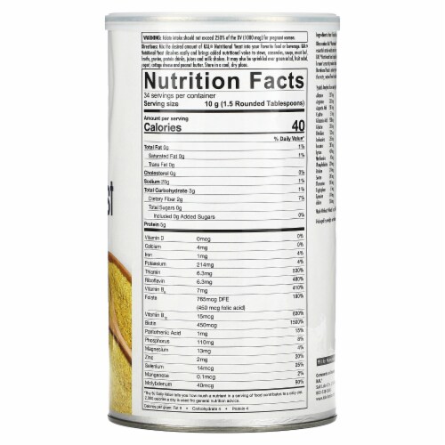 KAL Nutritional Yeast Flakes Perspective: back