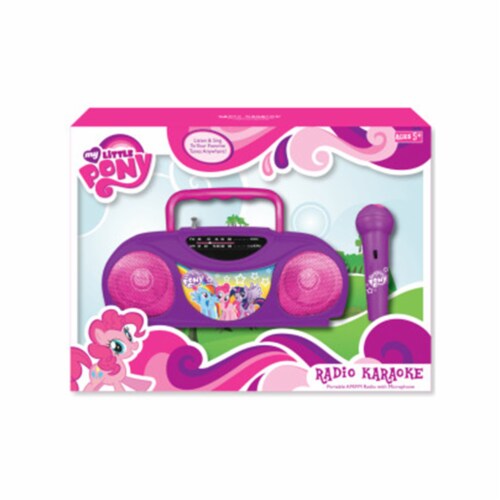 My Little Pony Portable Radio and Karaoke System with Microphone One Size Foods Co
