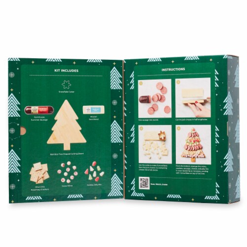 Hickory Farms® Christmas Tree Charcuterie Kit Perspective: back