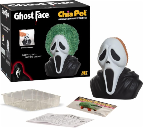 Chia Pet® Ghostface® Handmade Decorative Planter Perspective: back