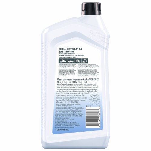 Shell Rotella Triple Protection Heavy Duty Diesel Engine Oil Perspective: back