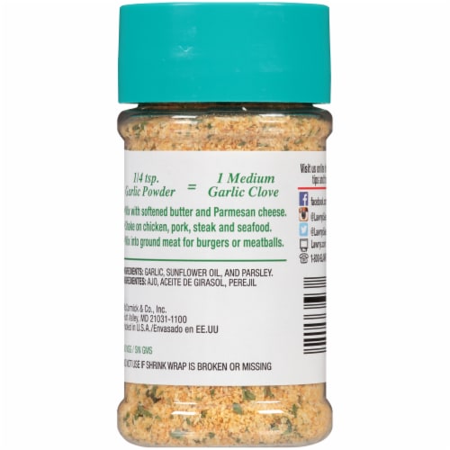 Lawry's® Garlic Powder with Parsley Perspective: back