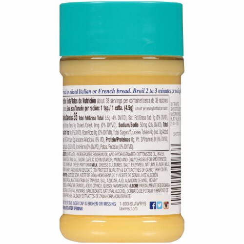 Lawry's Garlic Spread Perspective: back