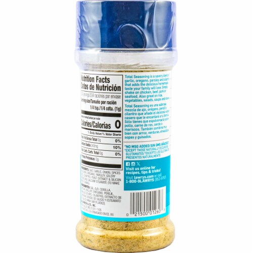 Lawry's Casero Total Seasoning Perspective: back