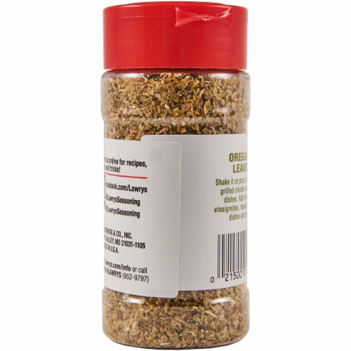 Lawry's Oregano Leaves Perspective: back
