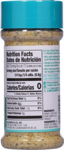 Lawry’s® Coarse Ground Garlic Powder Perspective: back