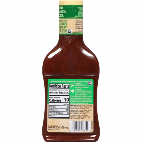 Lawry's Mesquite with Lime Marinade Perspective: back