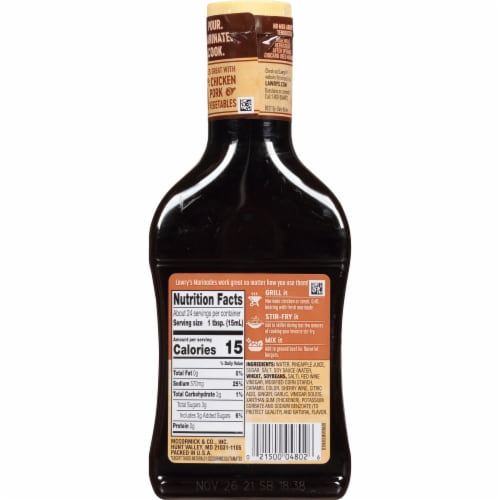 Lawry's® Teriyaki with Pineapple Juice Marinade Perspective: back