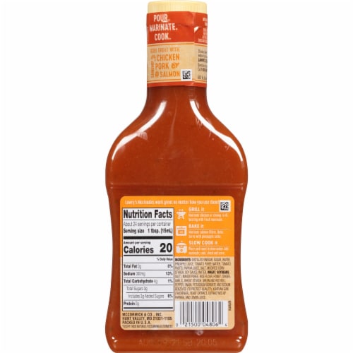 Lawry's Hawaiian With Tropical Fruit Juices Marinade Perspective: back