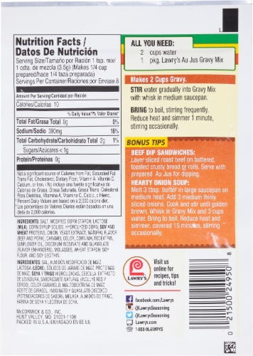 Lawry's® Au Jus Gravy Mix Perspective: back