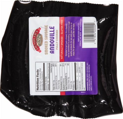 Hempler's® Andouille Smoked Sausage Perspective: back