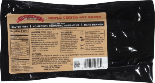 Hempler's® Center Cut Maple Bacon Perspective: back