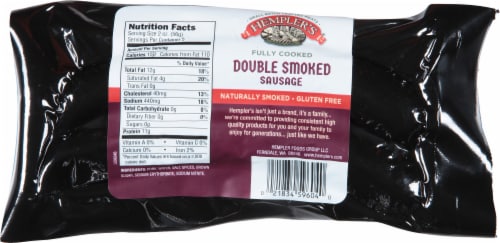 Hempler's® Fully Cooked Double Smoked Sausage Perspective: back