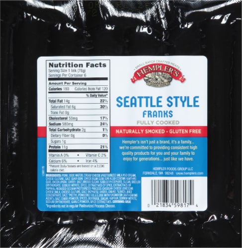 Hempler's® Seattle Style Franks Perspective: back