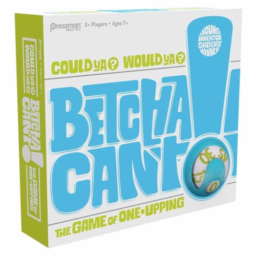 Pressman® Betcha Can't™ Board Game Perspective: back