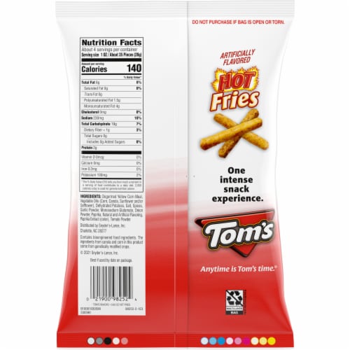 Tom's® Hot Fries, 3.65 oz Fry’s Food Stores