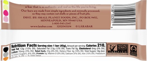 Larabar Almond Butter Chocolate Chip Bar Perspective: back