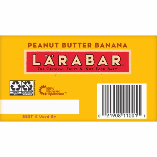 Larabar™ Peanut Butter Banana Fruit & Nut Bars Perspective: back