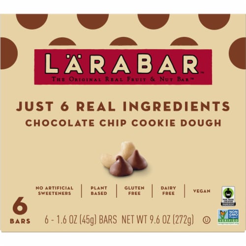 Larabar chocolate chip cookie dough gluten free vegan fruit nut bars 6