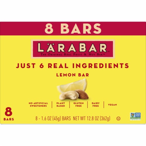 Larabar Lemon Bar Fruit and Nut bars Perspective: back