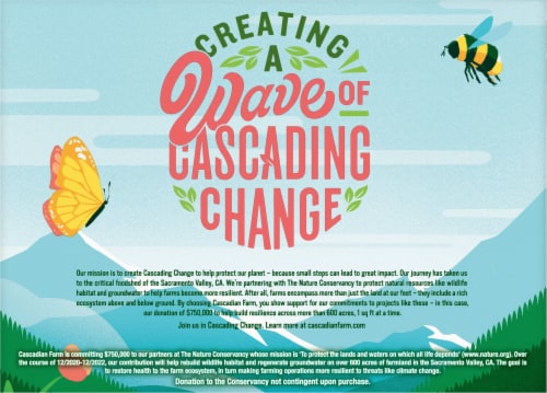 Cascadian Farm™ Organic Chocolate Chunk Plant Based Brownie Soft Baked Squares Perspective: back