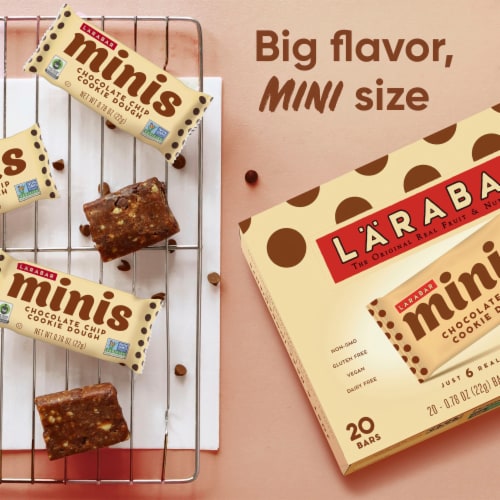 Larabar Minis Chocolate Chip Cookie Dough Nut bars Perspective: back