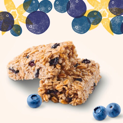 Cascadian Farm™ Organic No Sugar Added Blueberry Vanilla Chewy Bars Perspective: back