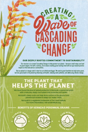 Cascadian Farm™ Organic Climate Smart Kernza Grains Cereal Perspective: back