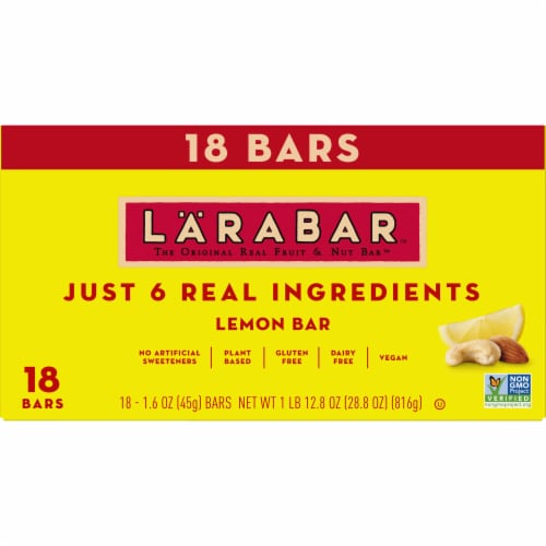 Larabar Lemon Bar Fruit and Nut bars Perspective: back