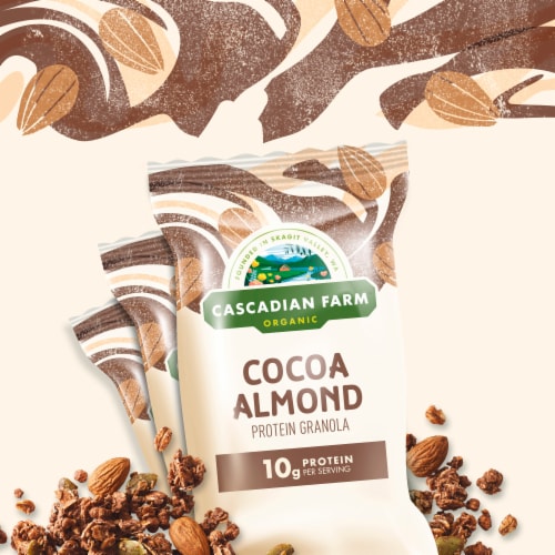 Cascadian Farm™ Organic Cocoa Almond Protein Granola Perspective: back